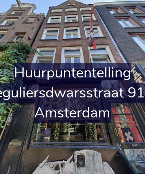 Foto gevel Huurpuntentelling voor Reguliersdwarsstraat 91-2, Amsterdam