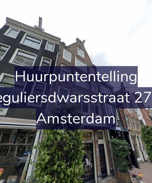 Foto gevel Huurpuntentelling voor Reguliersdwarsstraat 27-1, Amsterdam