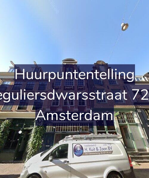 Foto gevel Huurpuntentelling voor Reguliersdwarsstraat 72-1, Amsterdam