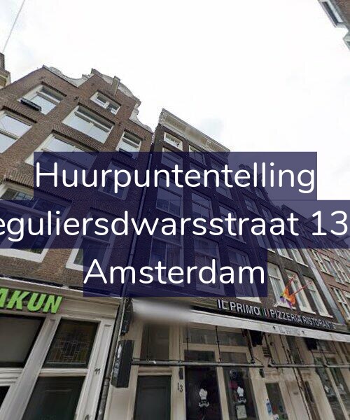 Foto gevel Huurpuntentelling voor Reguliersdwarsstraat 13-2, Amsterdam