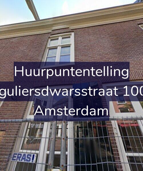 Foto gevel Huurpuntentelling voor Reguliersdwarsstraat 100-F, Amsterdam