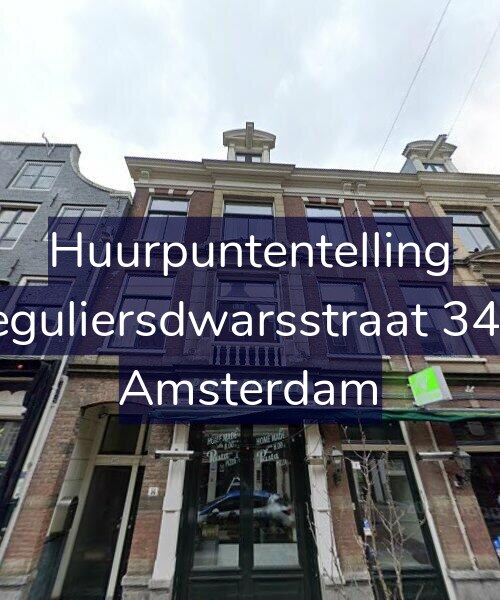 Foto gevel Huurpuntentelling voor Reguliersdwarsstraat 34-E, Amsterdam