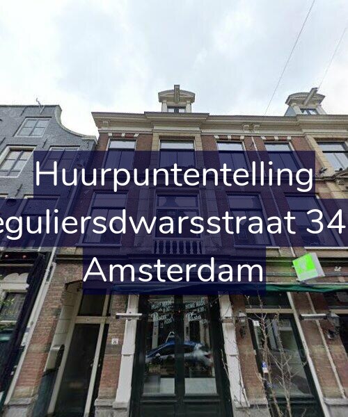 Foto gevel Huurpuntentelling voor Reguliersdwarsstraat 34-C, Amsterdam