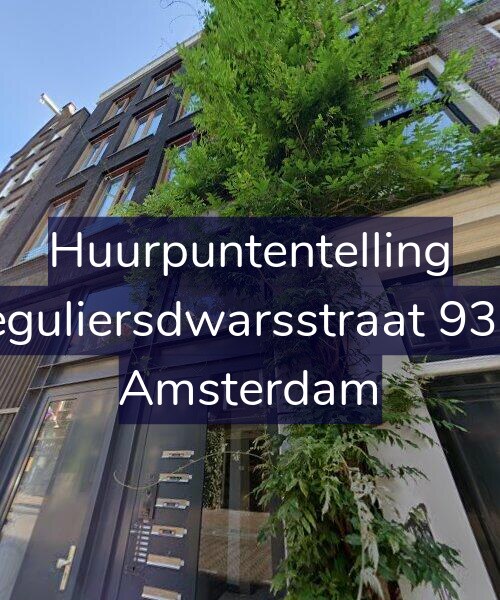 Foto gevel Huurpuntentelling voor Reguliersdwarsstraat 93-C, Amsterdam