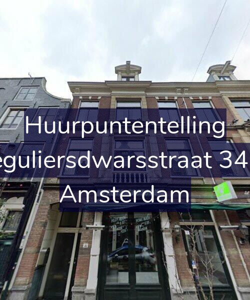 Foto gevel Huurpuntentelling voor Reguliersdwarsstraat 34-D, Amsterdam