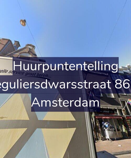 Foto gevel Huurpuntentelling voor Reguliersdwarsstraat 86-A, Amsterdam