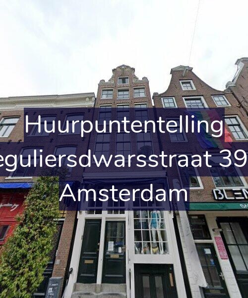Foto gevel Huurpuntentelling voor Reguliersdwarsstraat 39-1, Amsterdam