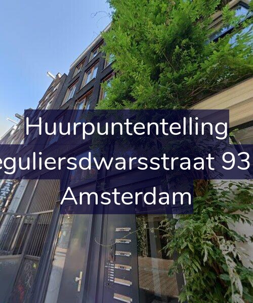 Foto gevel Huurpuntentelling voor Reguliersdwarsstraat 93-A, Amsterdam