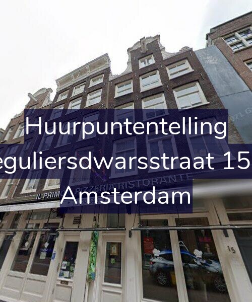Foto gevel Huurpuntentelling voor Reguliersdwarsstraat 15-B, Amsterdam