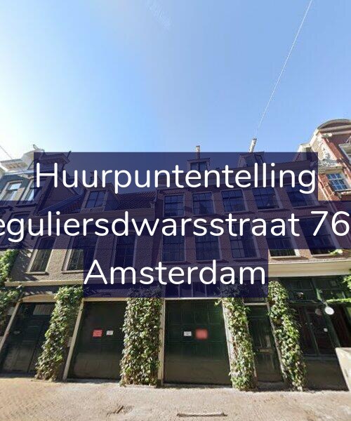 Foto gevel Huurpuntentelling voor Reguliersdwarsstraat 76-2, Amsterdam