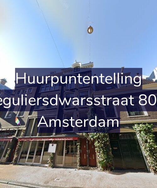 Foto gevel Huurpuntentelling voor Reguliersdwarsstraat 80-1, Amsterdam