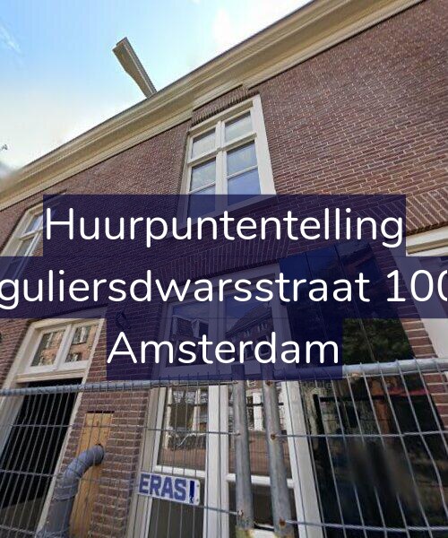 Foto gevel Huurpuntentelling voor Reguliersdwarsstraat 100-E, Amsterdam