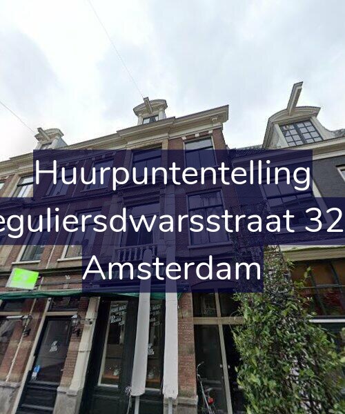 Foto gevel Huurpuntentelling voor Reguliersdwarsstraat 32-1, Amsterdam