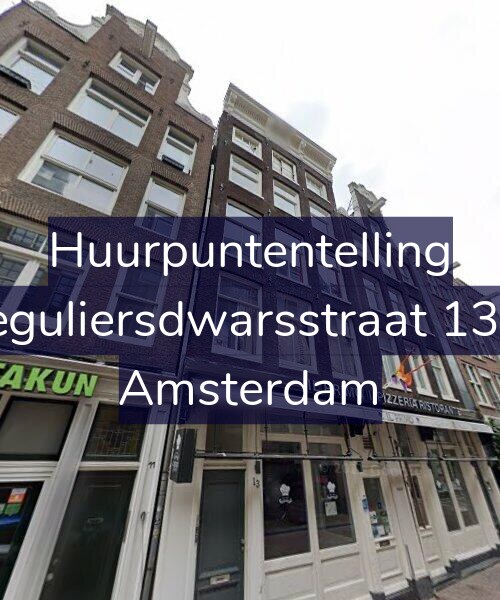 Foto gevel Huurpuntentelling voor Reguliersdwarsstraat 13-1, Amsterdam