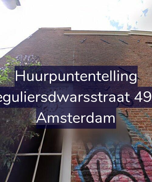 Foto gevel Huurpuntentelling voor Reguliersdwarsstraat 49-2, Amsterdam