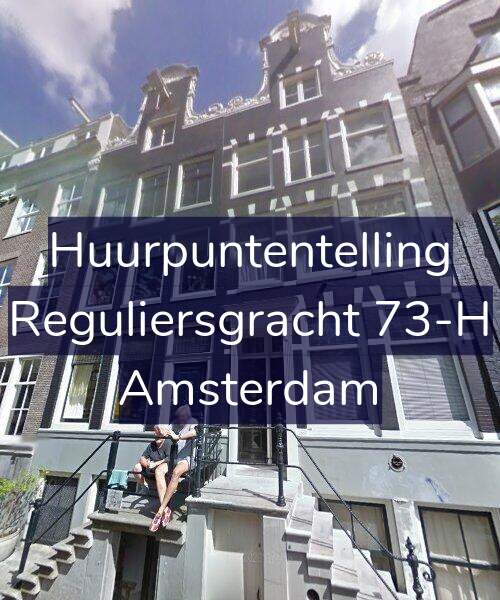 Foto gevel Huurpuntentelling voor Reguliersgracht 73-H, Amsterdam