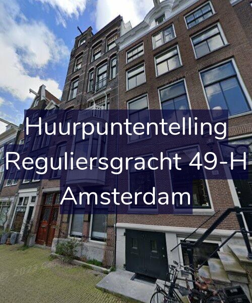 Foto gevel Huurpuntentelling voor Reguliersgracht 49-H, Amsterdam