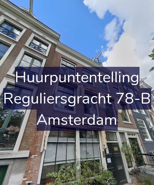 Foto gevel Huurpuntentelling voor Reguliersgracht 78-B, Amsterdam