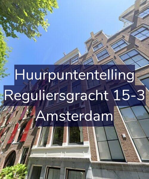 Foto gevel Huurpuntentelling voor Reguliersgracht 15-3, Amsterdam