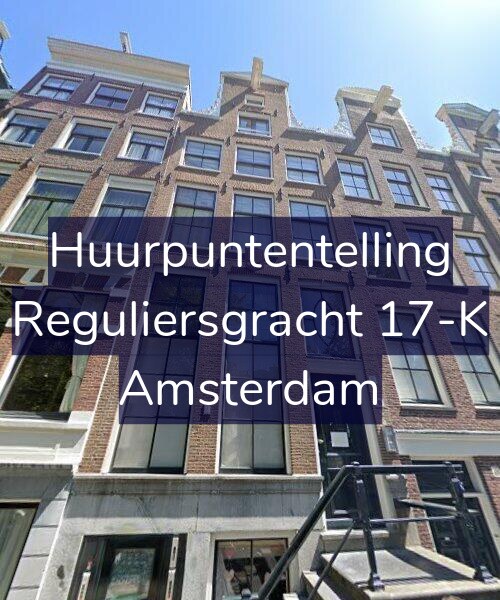 Foto gevel Huurpuntentelling voor Reguliersgracht 17-K, Amsterdam