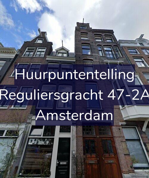 Foto gevel Huurpuntentelling voor Reguliersgracht 47-2A, Amsterdam