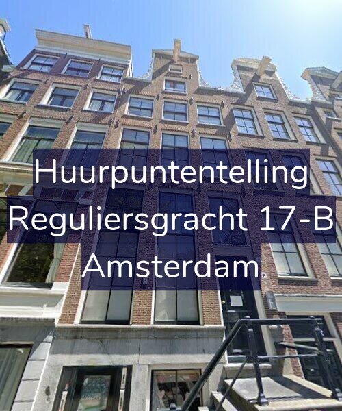 Foto gevel Huurpuntentelling voor Reguliersgracht 17-B, Amsterdam