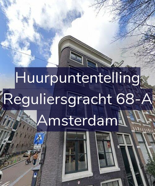 Foto gevel Huurpuntentelling voor Reguliersgracht 68-A, Amsterdam