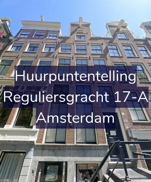 Foto gevel Huurpuntentelling voor Reguliersgracht 17-A, Amsterdam