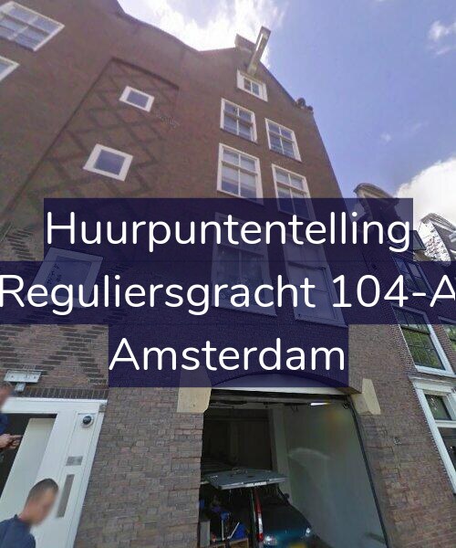Foto gevel Huurpuntentelling voor Reguliersgracht 104-A, Amsterdam