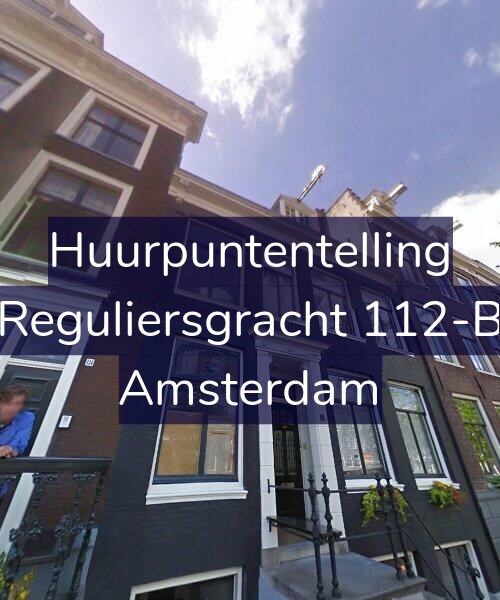 Foto gevel Huurpuntentelling voor Reguliersgracht 112-B, Amsterdam