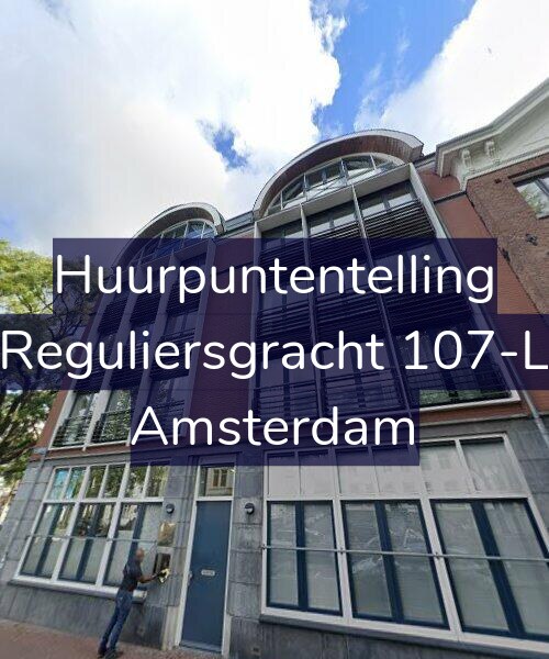 Foto gevel Huurpuntentelling voor Reguliersgracht 107-L, Amsterdam