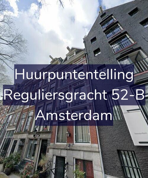 Foto gevel Huurpuntentelling voor Reguliersgracht 52-B, Amsterdam