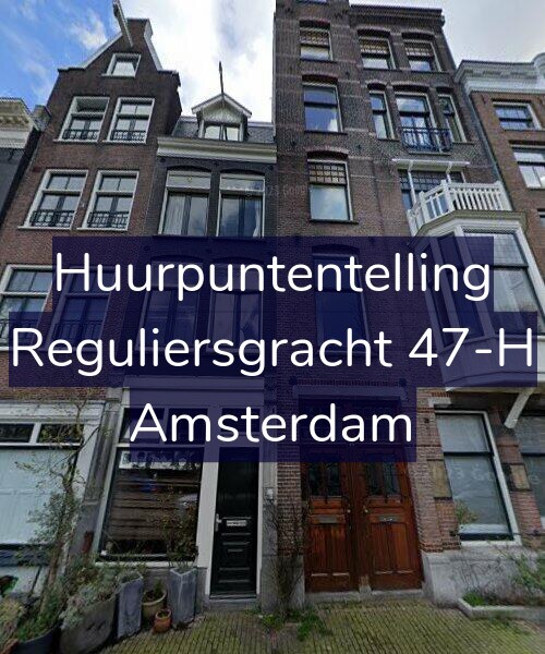 Foto gevel Huurpuntentelling voor Reguliersgracht 47-H, Amsterdam