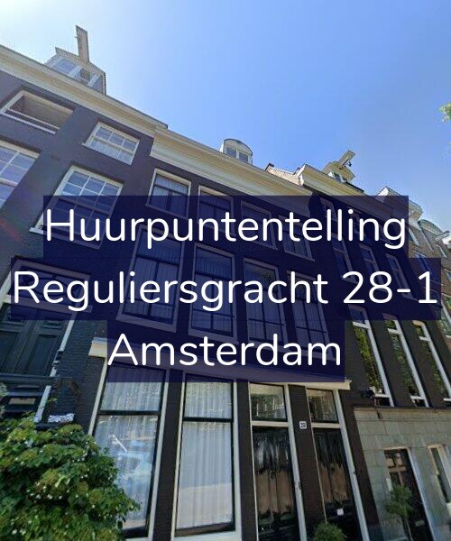 Foto gevel Huurpuntentelling voor Reguliersgracht 28-1, Amsterdam