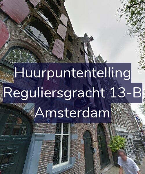 Foto gevel Huurpuntentelling voor Reguliersgracht 13-B, Amsterdam