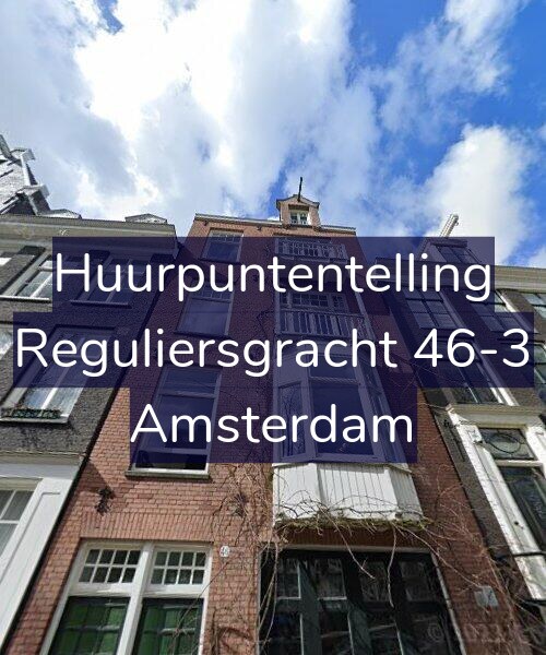 Foto gevel Huurpuntentelling voor Reguliersgracht 46-3, Amsterdam