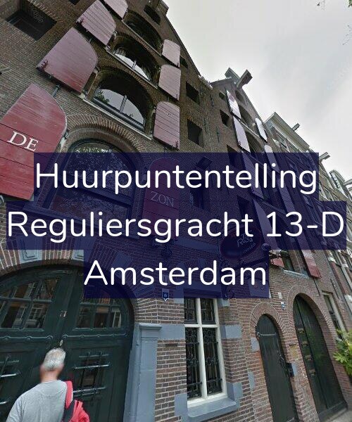 Foto gevel Huurpuntentelling voor Reguliersgracht 13-D, Amsterdam
