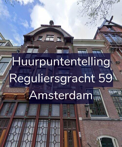 Foto gevel Huurpuntentelling voor Reguliersgracht 59, Amsterdam