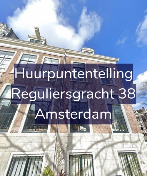 Foto gevel Huurpuntentelling voor Reguliersgracht 38, Amsterdam