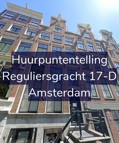 Foto gevel Huurpuntentelling voor Reguliersgracht 17-D, Amsterdam