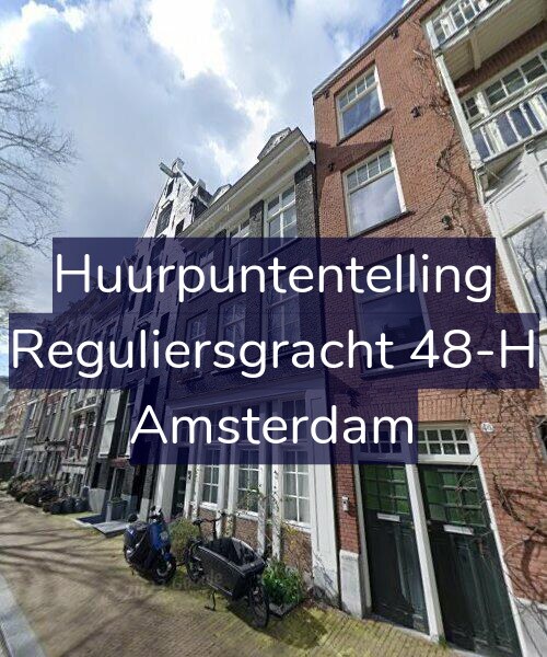 Foto gevel Huurpuntentelling voor Reguliersgracht 48-H, Amsterdam