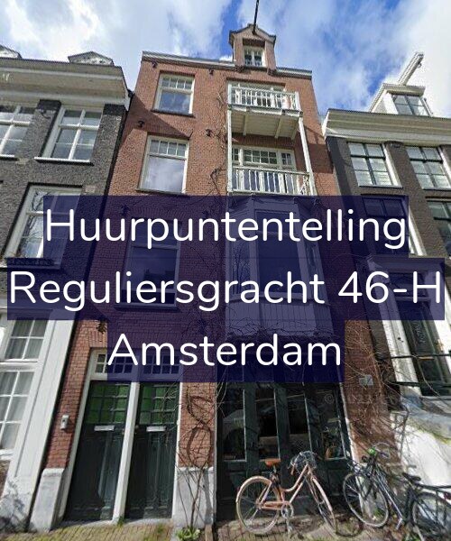 Foto gevel Huurpuntentelling voor Reguliersgracht 46-H, Amsterdam