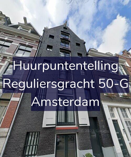 Foto gevel Huurpuntentelling voor Reguliersgracht 50-G, Amsterdam