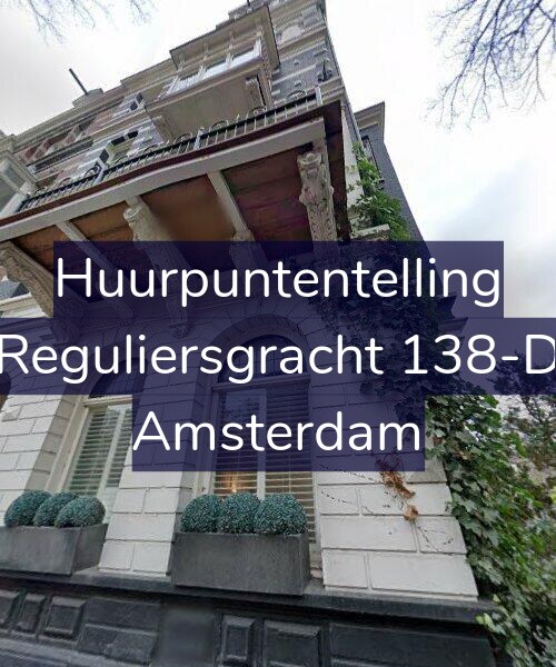 Foto gevel Huurpuntentelling voor Reguliersgracht 138-D, Amsterdam