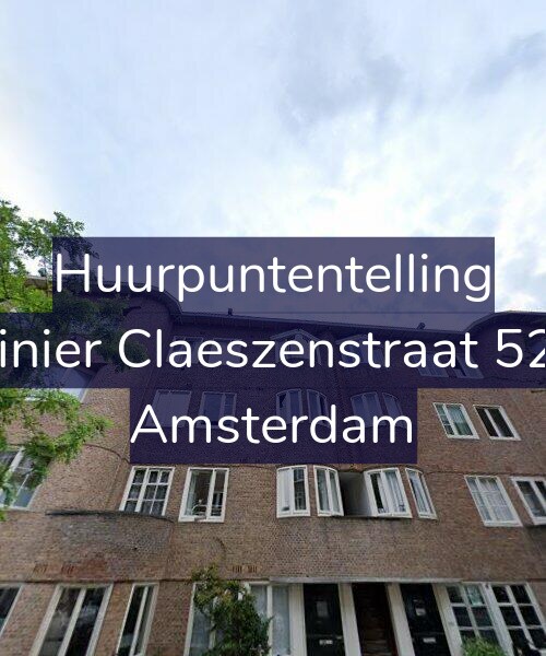 Foto gevel Huurpuntentelling voor Reinier Claeszenstraat 52-3, Amsterdam