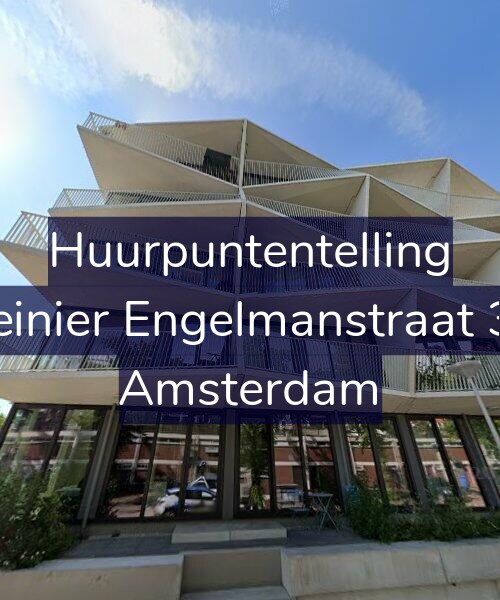 Foto gevel Huurpuntentelling voor Reinier Engelmanstraat 37, Amsterdam