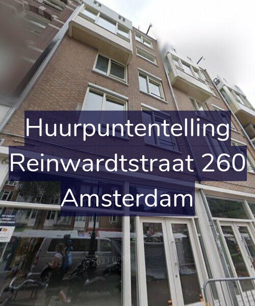 Foto gevel Huurpuntentelling voor Reinwardtstraat 260, Amsterdam