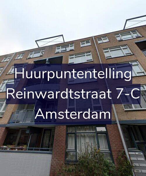 Foto gevel Huurpuntentelling voor Reinwardtstraat 7-C, Amsterdam