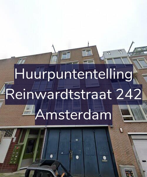 Foto gevel Huurpuntentelling voor Reinwardtstraat 242, Amsterdam