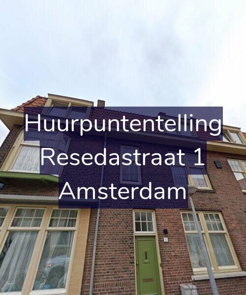 Foto gevel Huurpuntentelling voor Resedastraat 1, Amsterdam
